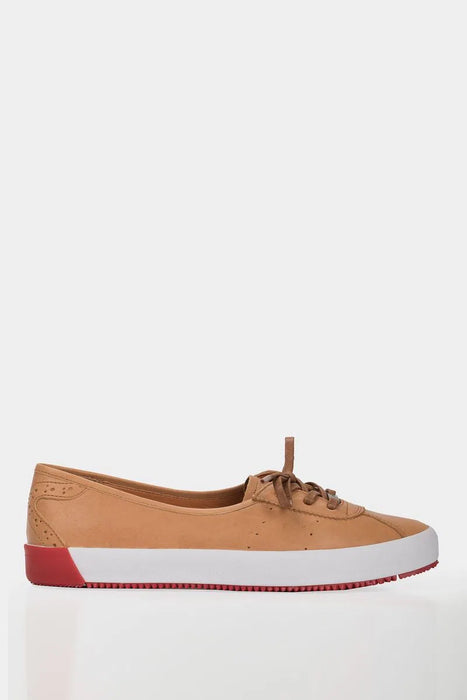 Tenis planos atenas de cuero para mujer casual