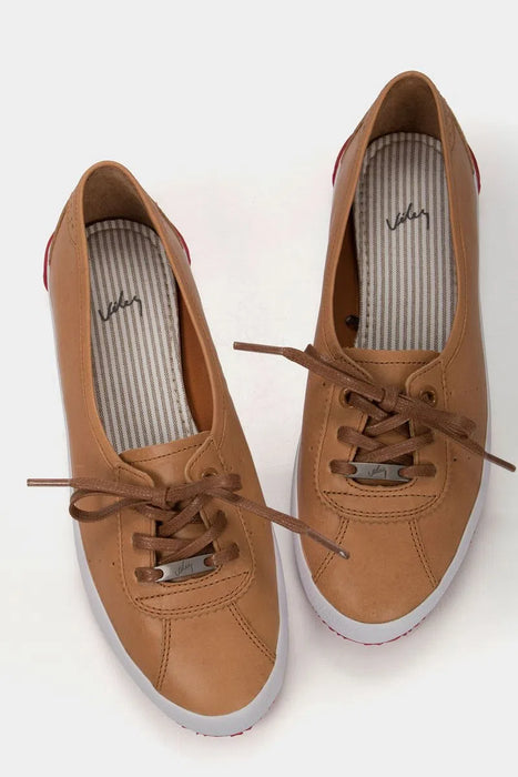 Tenis planos atenas de cuero para mujer casual