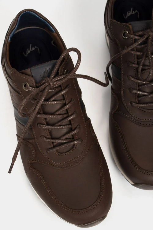 TENIS ROMEO DE CUERO PARA HOMBRE EFECTO ENVEJECIDO