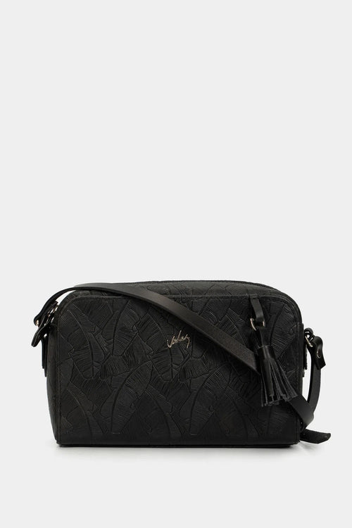 MANOS LIBRES VERONA DE CUERO PARA MUJER GRABADO PLACA PALMERA