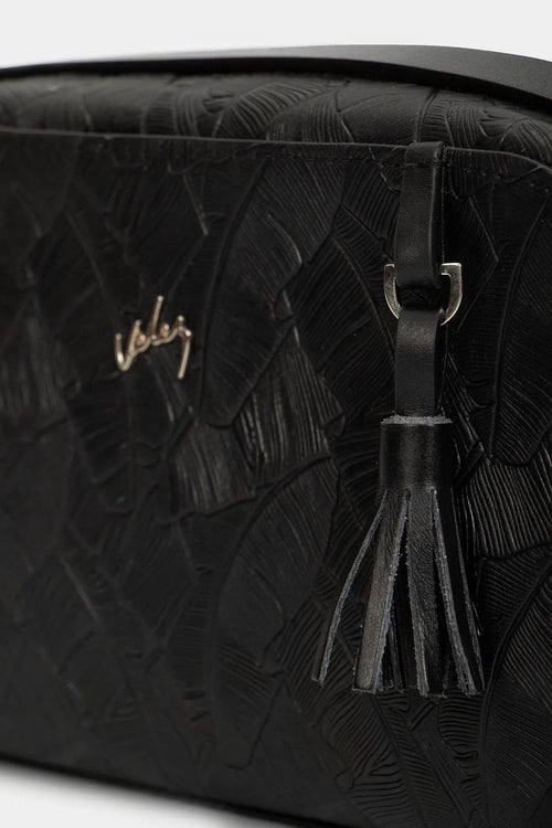 MANOS LIBRES VERONA DE CUERO PARA MUJER GRABADO PLACA PALMERA