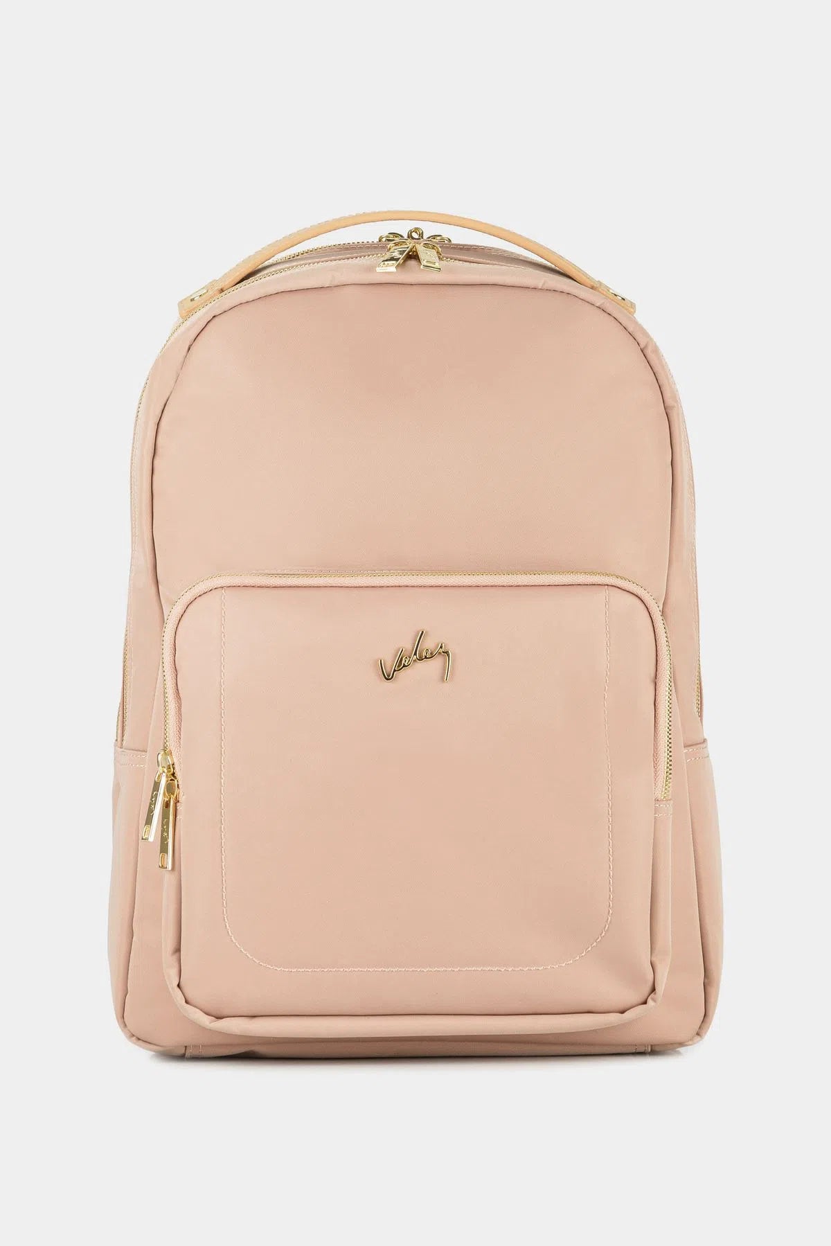 Morral purpura de cuero y lona para mujer cargaderas acolchodas