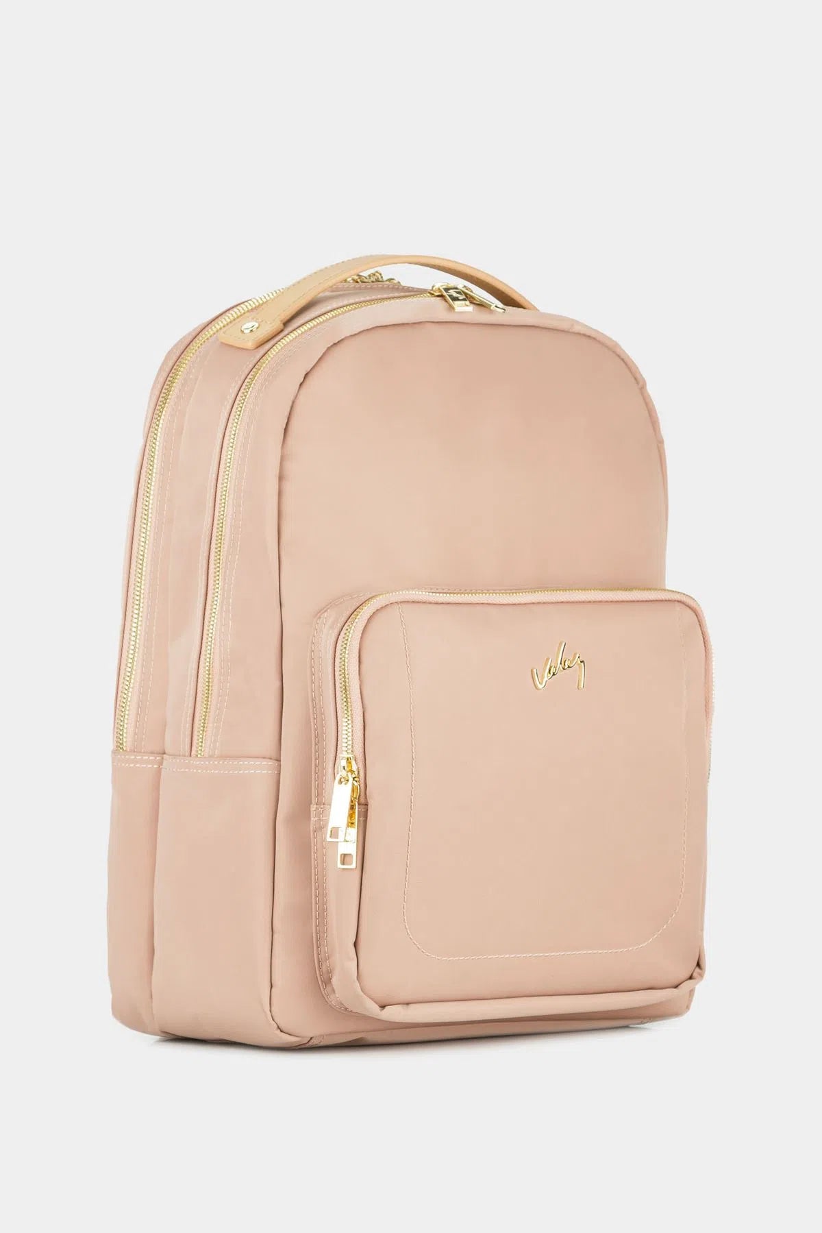 Morral purpura de cuero y lona para mujer cargaderas acolchodas