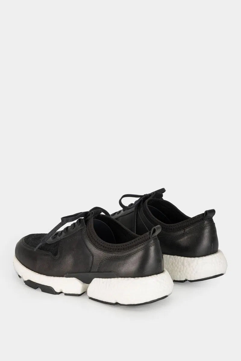 Tenis klee de cuero para hombre contraste de texturas