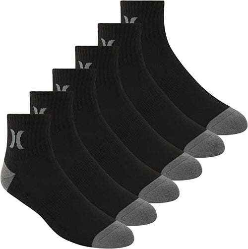 Calcetines de hombre Hurley 6PK negros