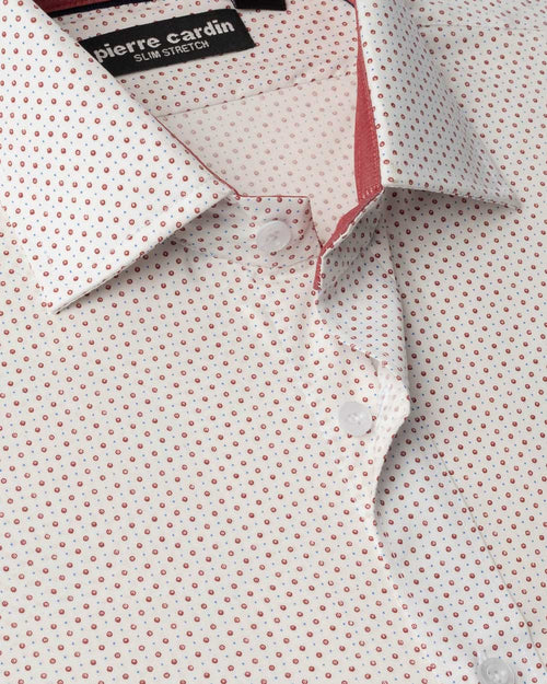 CAMISA COMFORT STRETCH DISEÑO MANGA LARGA BLANCO