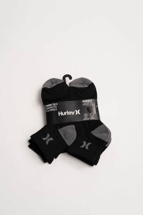 Calcetines de hombre Hurley 6PK negros