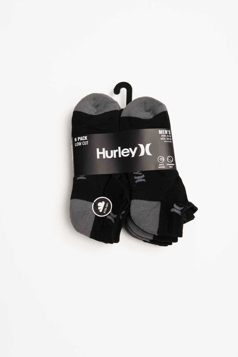 Calcetines de hombre Hurley 6PK negro