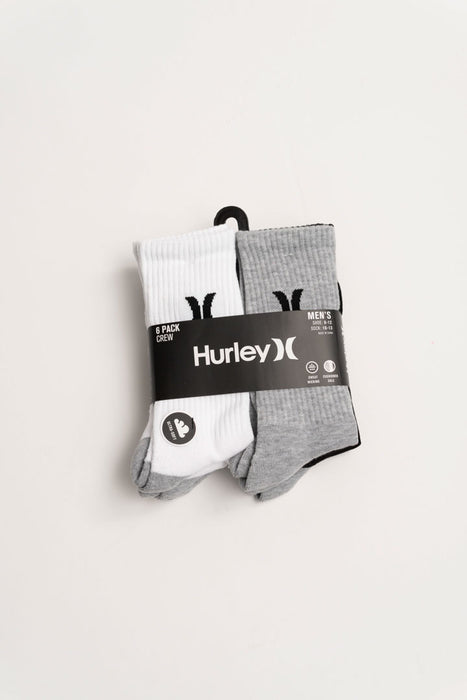 Calcetines de hombre Hurley 6PK blanco/multi