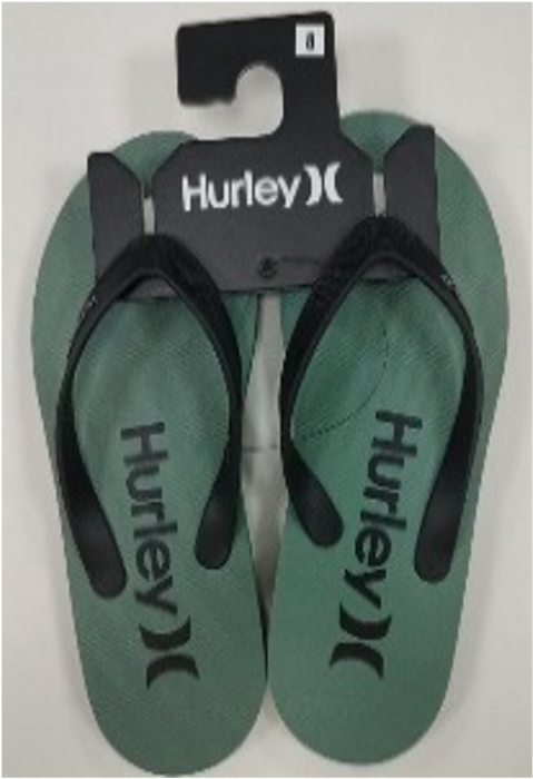 Sandalias de hombre Hurley verde/blanco —